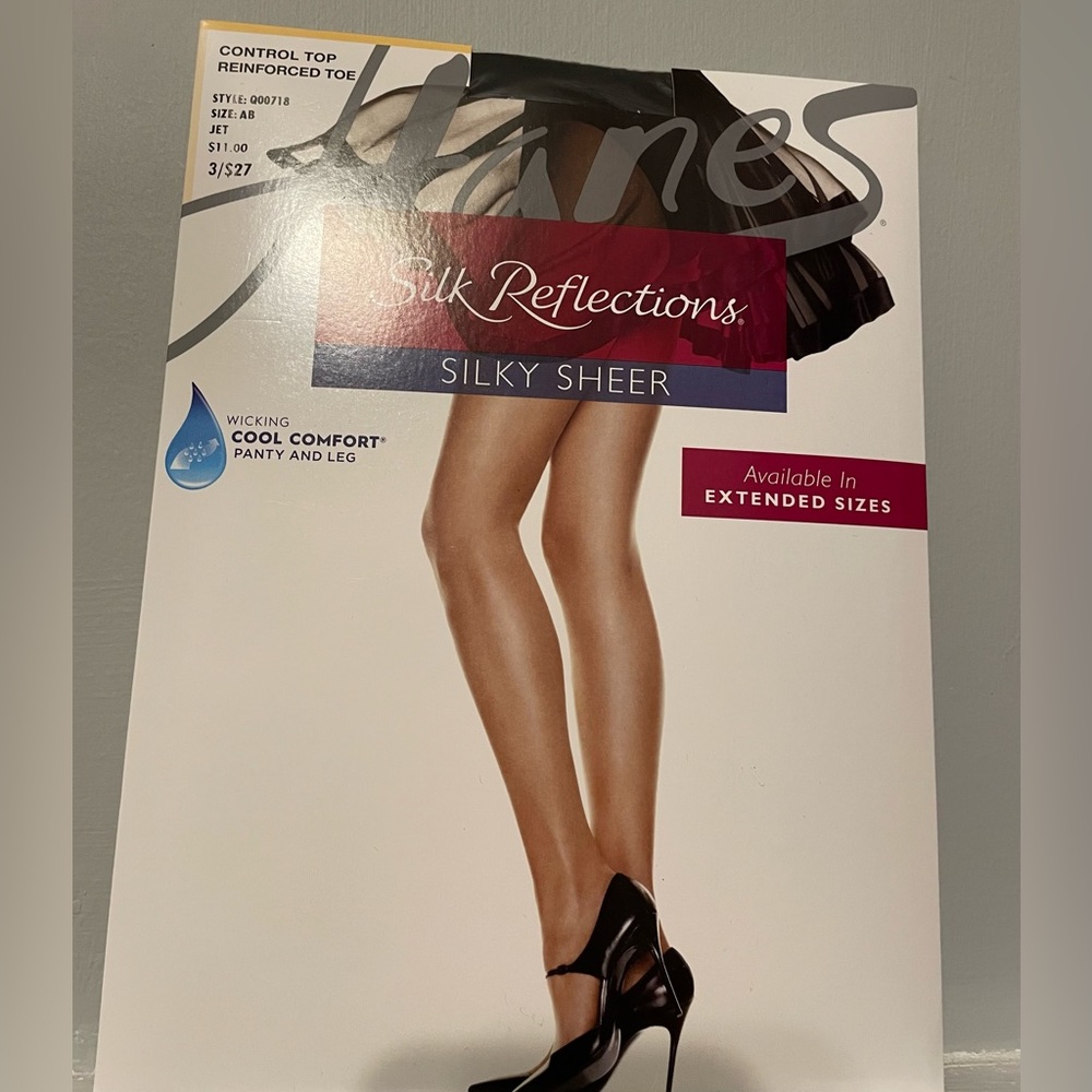 Silky Sheer Black Tights